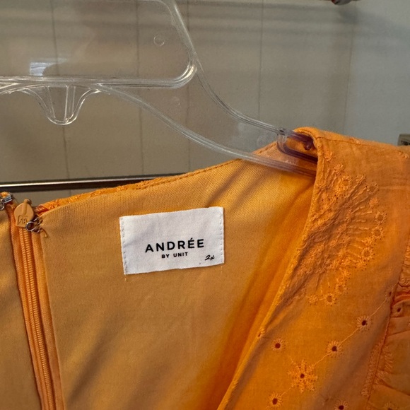 ANDREE BY UNIT Vibrant Orange Dress - Picture 3 of 4